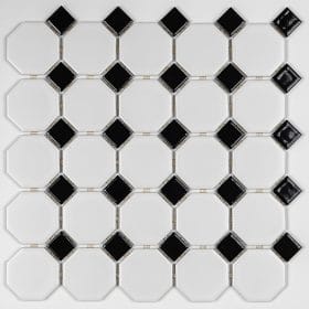 Ottagono 5,6x5,6 White/Black