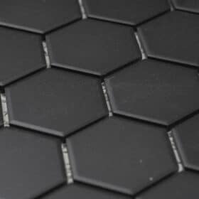 Pure Black Hexagon 5x6