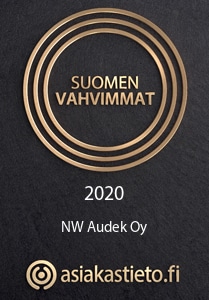 NW Audek Oy - Suomen Vahvimmat 2020, asiakastieto.fi